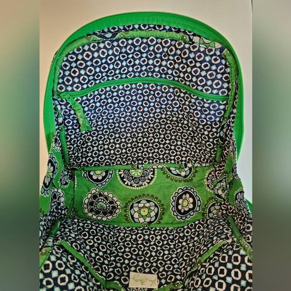 VERA BRADLEY Purse VINTAGE Green Cupcake Pocketbook Handbag - Picture 4 of 7